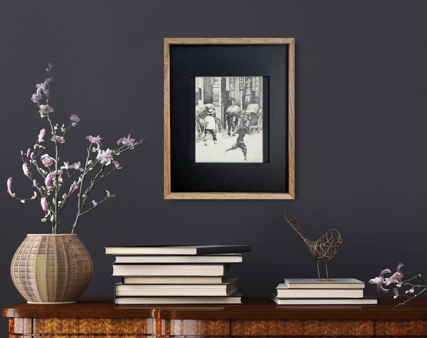 Old Hong Kong - Black&white drawing