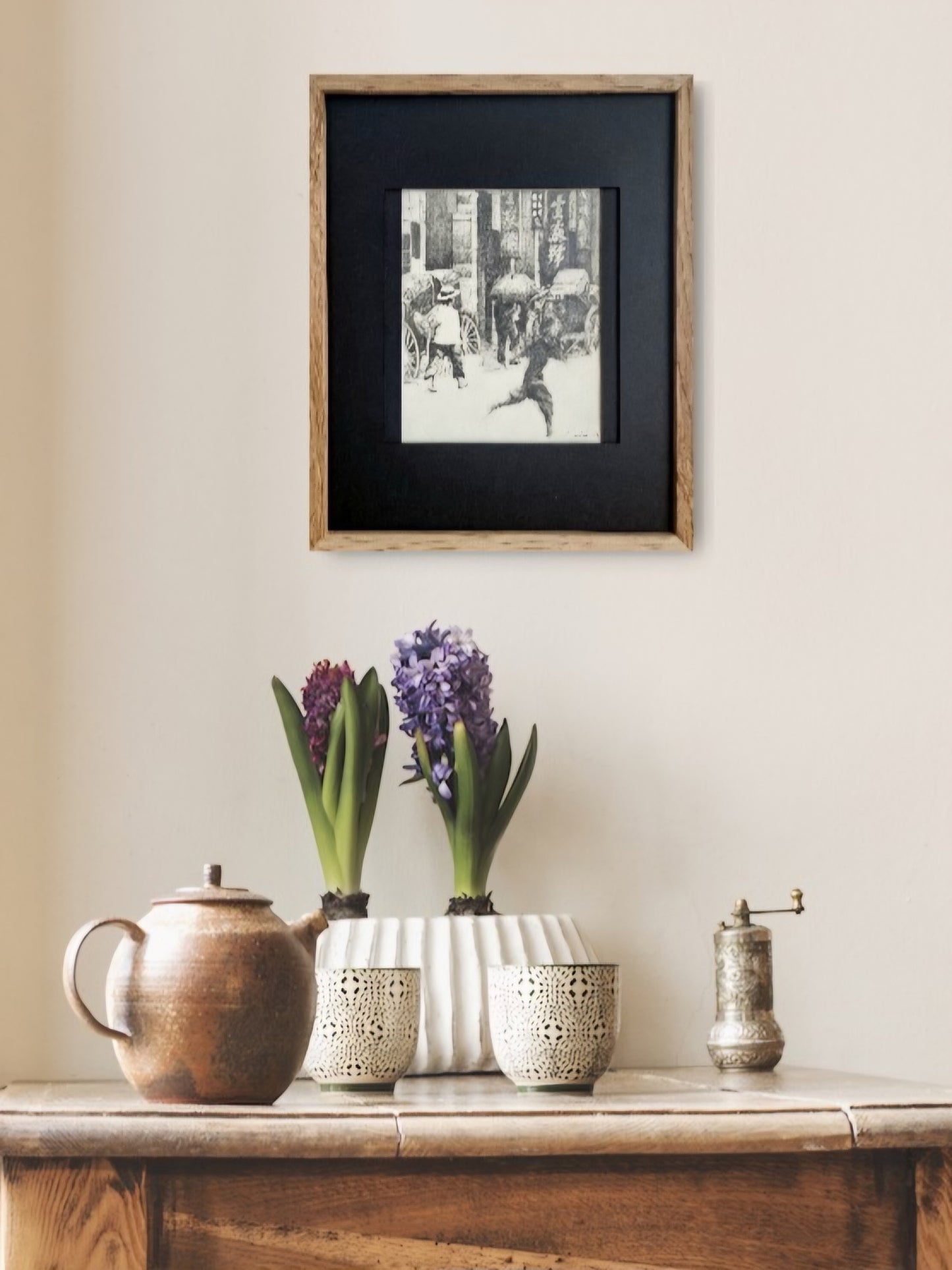 Old Hong Kong - Black&white drawing