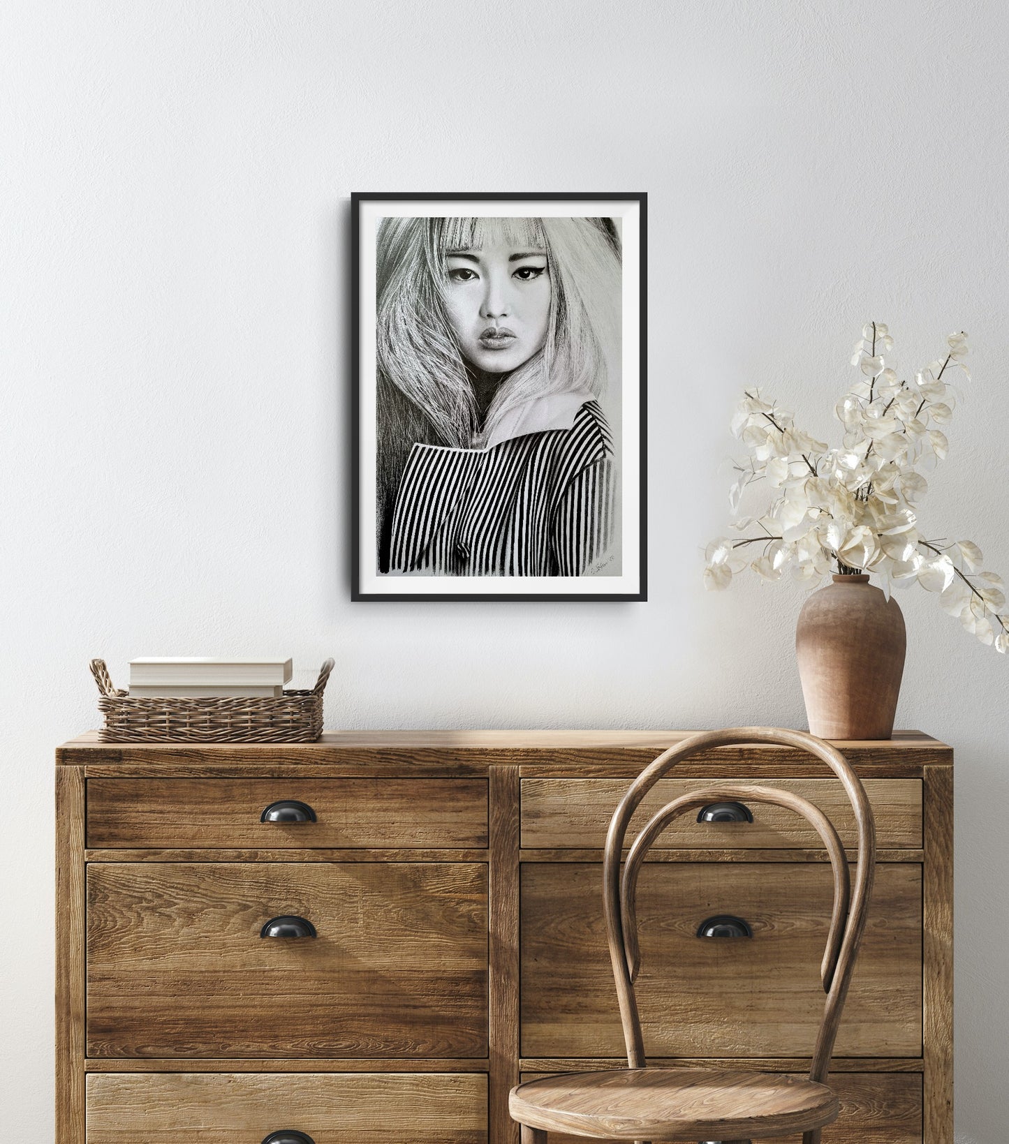 The right choice - black&white drawing