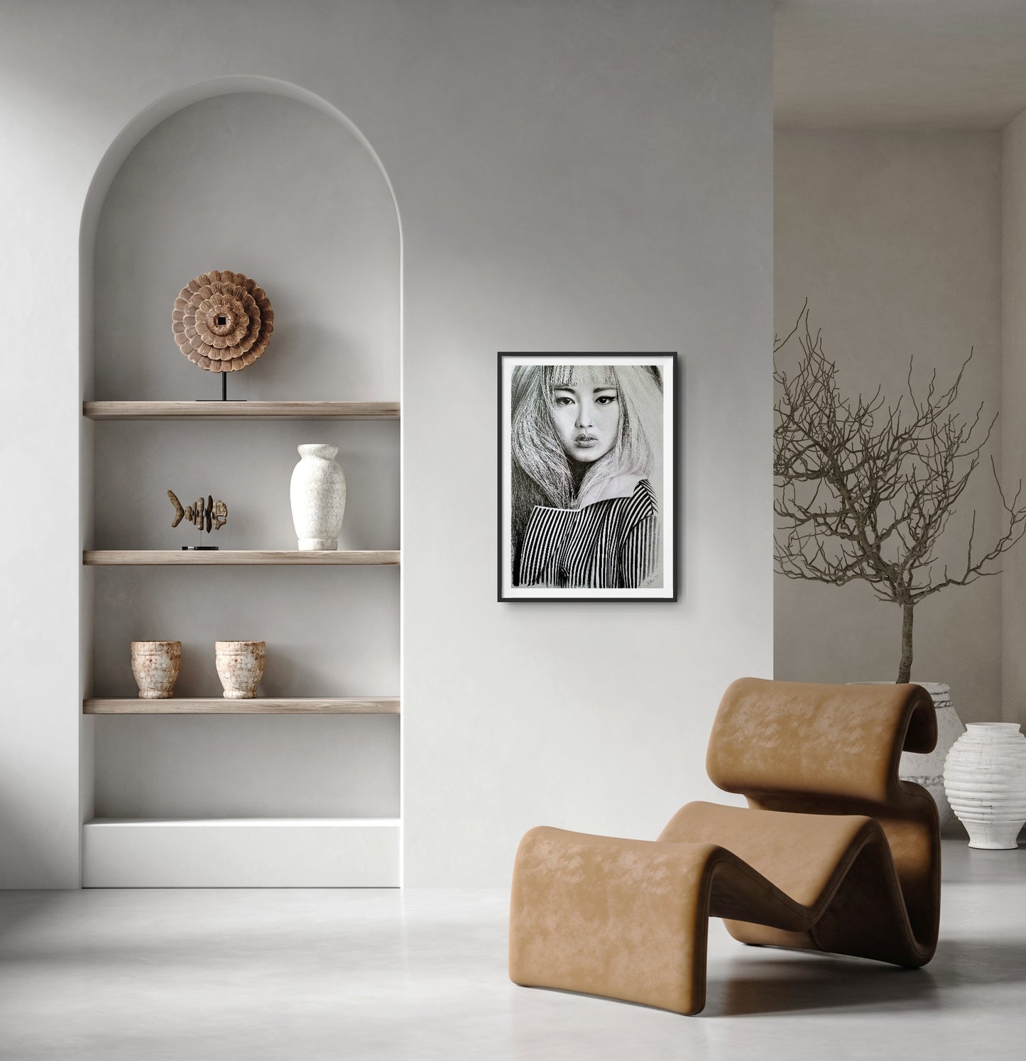 The right choice - black&white drawing