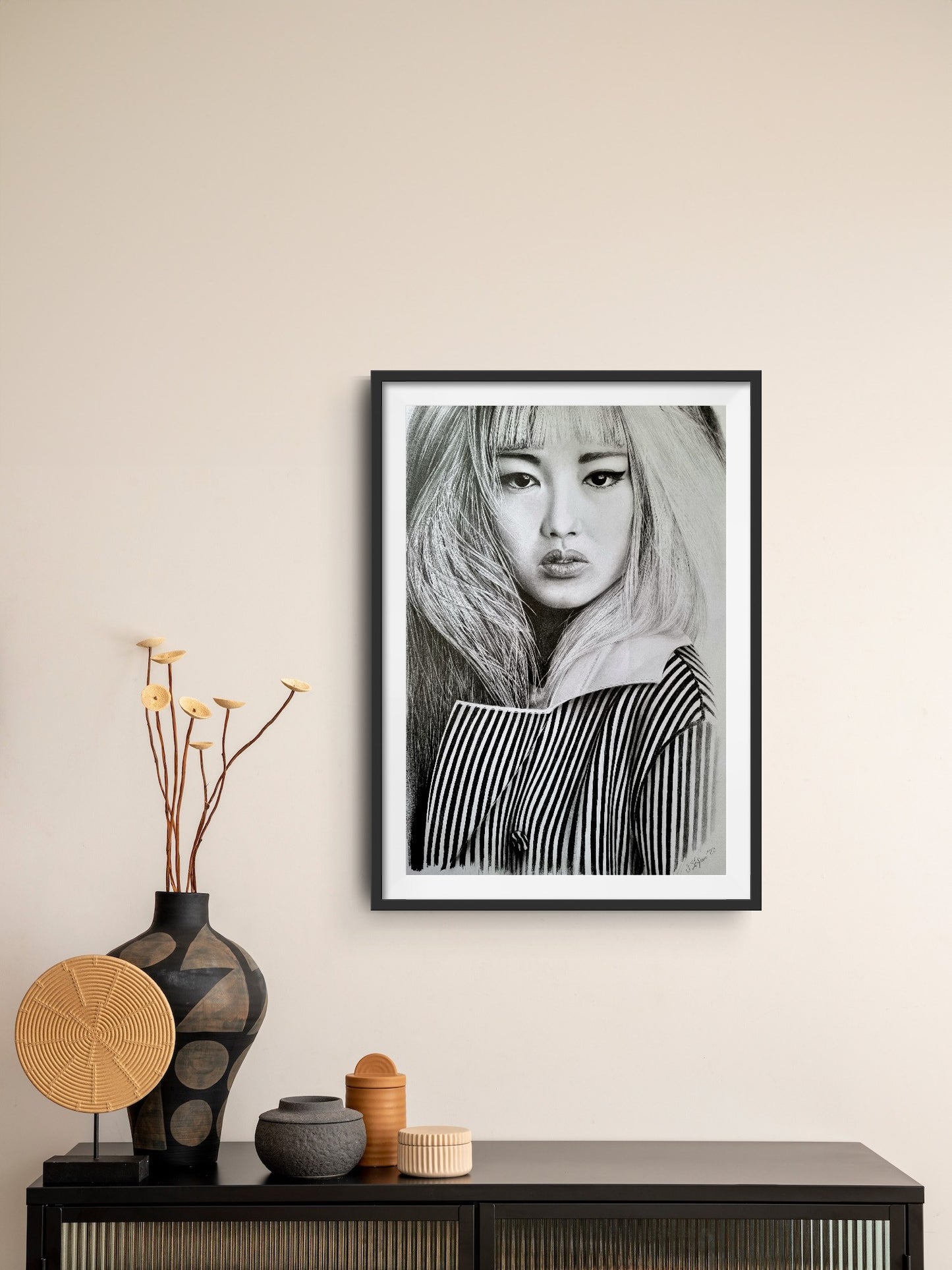 The right choice - black&white drawing