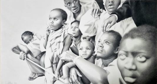 The unseen - black&white drawing